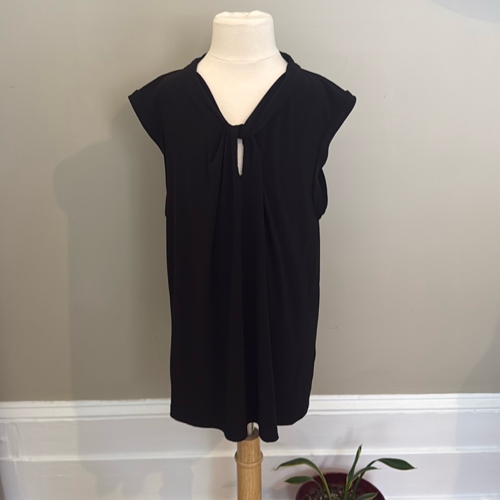 Tommy Hilfiger Y2K Twist Cut out Top Elegant Black M